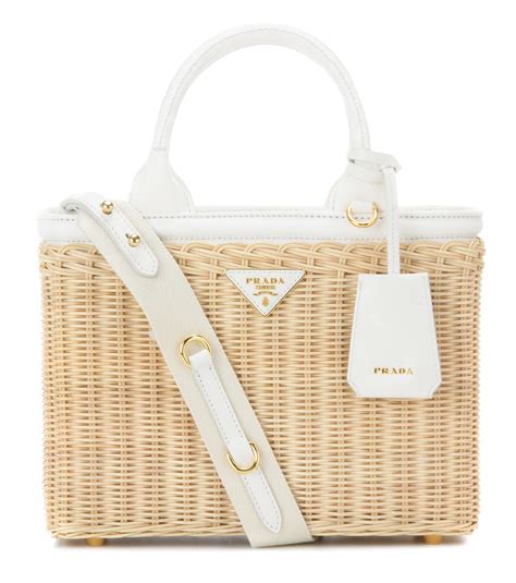 prada peach bag|prada wicker tote bag.